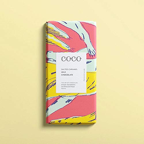 COCO Chocolatier, Milch-Schokolade 40% mit gesalzenem Karamell, Tafel, Schottland, 80g. von COCO Chocolatier