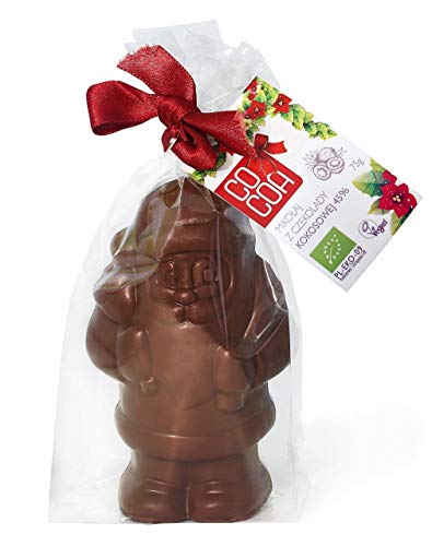 Weihnachtsmann aus Kokosnussschokolade 45% BIO 75 g - COCOA von COCOA