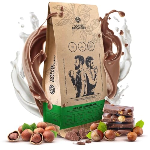 Coffee Broastery Bohnenkaffee Brazil Mogiana Premium 400g 0,4kg | Brasilianische Kaffeespezialität | Brasilien | Frisch Geröstet | Kraft Kaffeeröster von COFFEE BROASTERY