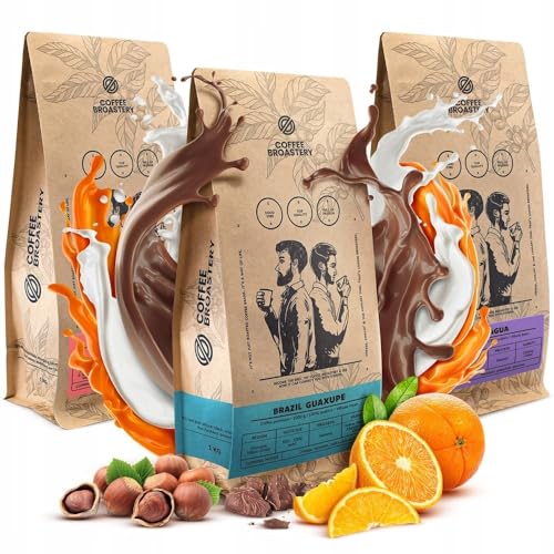 Coffee Broastery Kaffeebohnen Set 3x1kg 3000g | Costa Rica San Rafael | Nicaragua Colibrí Azul | Brazil Guaxupe | Spezialitätenkaffee | Frisch Geröstet von COFFEE BROASTERY