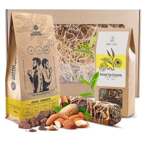 CoffeeBroastery Geschenkset - Spezialitäten-Kaffee 400g, Tee, Weißer Salbei von COFFEE BROASTERY