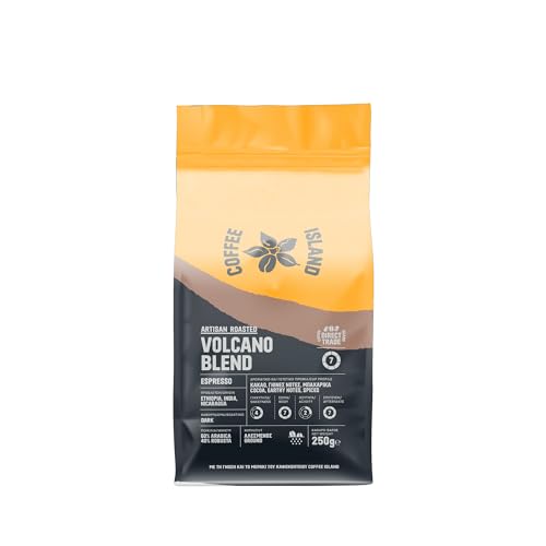 Coffee Island Espresso-Volcano-Mischung mit dunkler Röstung, vorverpackt (gemahlen), 250 g von COFFEE ISLAND