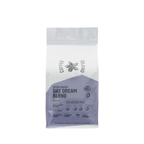 Coffee Island Filterkaffee Day Dream Blend mit leichter Röstung vorverpackt 250g von COFFEE ISLAND