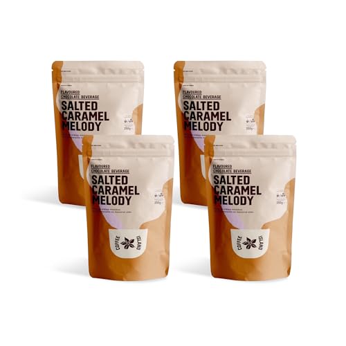 Coffee Island Schokoladen Salted Caramel Melody Vorgepackt (4 x 250g) von COFFEE ISLAND