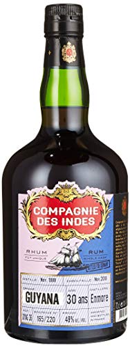 Compagnie des Indes GUYANA 30 Jahre Cask Strength Rum (Enmore Distillery) (1 x 0.7 l) von COMPAGNIE DES INDES