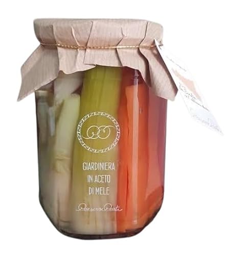 "Giardiniera“ aus gemischtem Gemüse in Apfelessig, 720 ml Glas. - Sizilianische Produktion Conserve Conti von CONSERVE CONTI