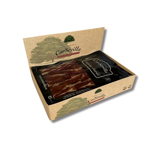 Geschnittenes Etui mit Eichelpalette, 100 % iberisch (12 x 100 g) von CORSEVILLA