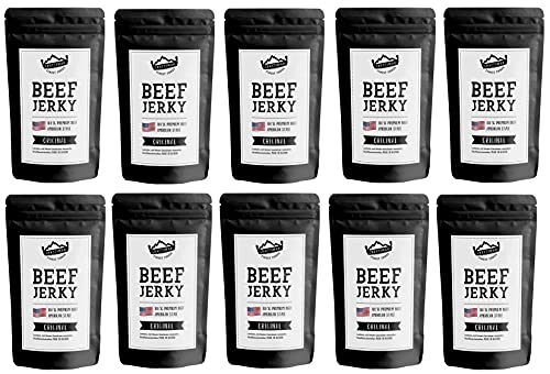 Craftsman Beef Jerky ORIGINAL 1kg (10 x 100g) | Trockenfleisch aus Deutschland - Bayern | American Jerky Beef Set | 100% Rindfleisch | Original | Premium Beef | Meat Snack MADE IN GERMANY von CRAFTSMAN FINEST FOODS