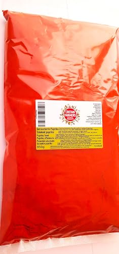 CRETAN FARMERS - Geräucherte Paprika 950g - Quality extra - Powder extra fine naturally smoked paprika - smoked peppers - paprika - paprika powder - grated paprika von CRETAN FARMERS