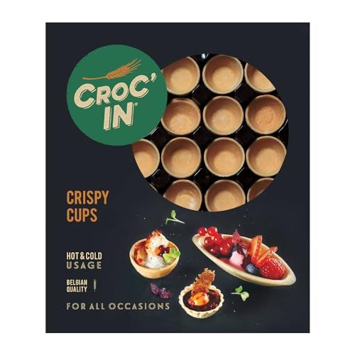 CROC‘IN - Süße Premium-Teigschälchen zum Bestücken - Tarteboden Für süße Stückchen - Handwerklich hergestellt - 60 Stück von CROC'IN