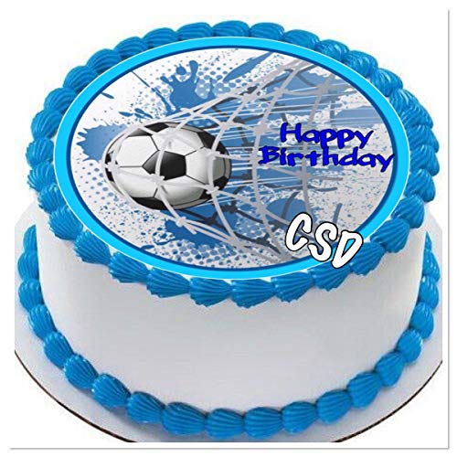 Tortenaufleger Fußball 06, Zuckerpapier Tortenbild, Geburtstag, Fussball,Fototorte von CSD