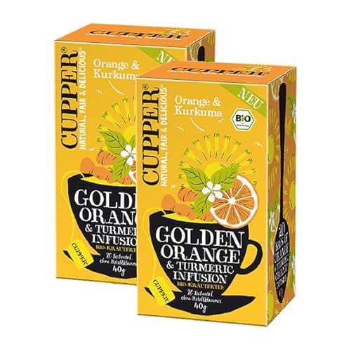 Cupper Bio Golden Orange & Turmeric Infusion | 2er Pack von CUPPER