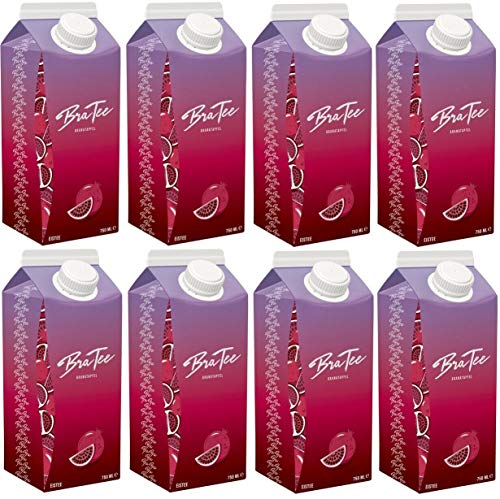 Capital Bra BraTee 8er Set Granatapfel 750ml - Eistee Ice Tea von CUSTIC