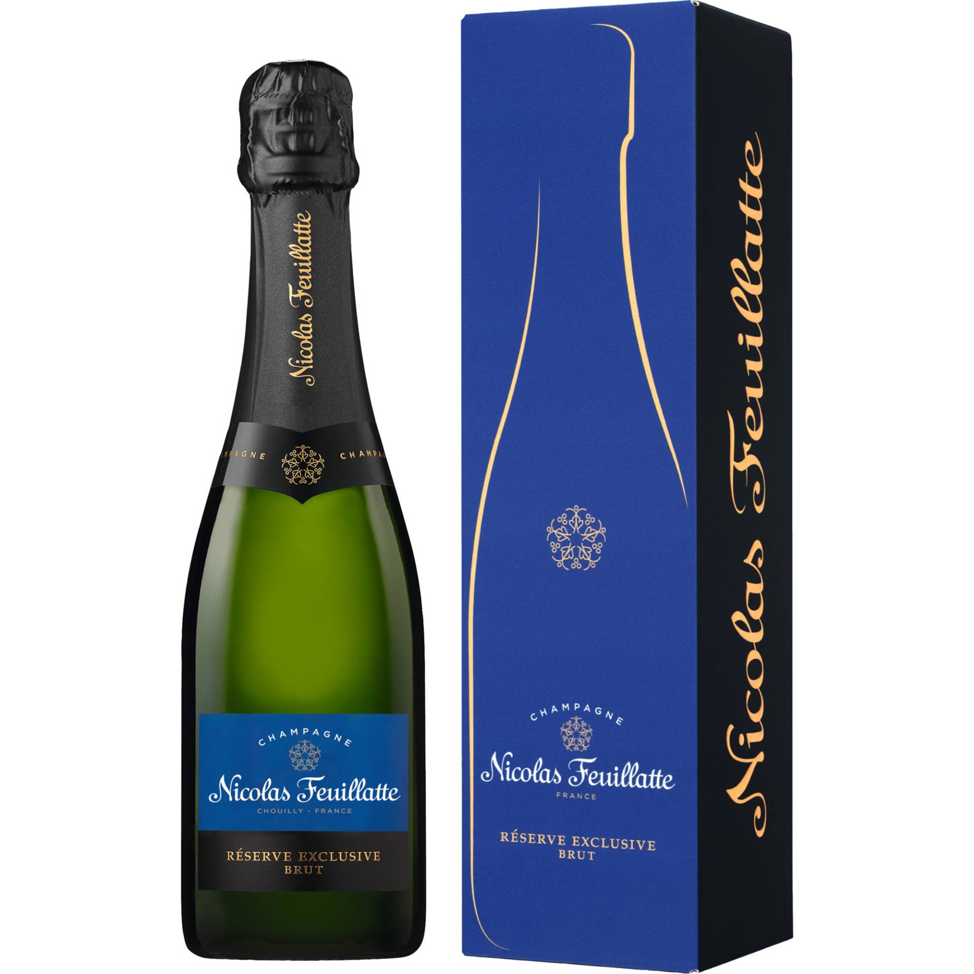 Champagne Nicolas Feuillatte Réserve Exclusive, Brut, Champagne AC, 0,375L, Champagne, Schaumwein von CV-Champagne Nicolas Feulliatte - à Chouilly, 51200 Epernay, France