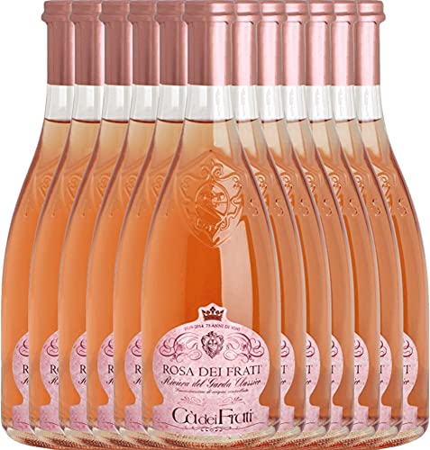 Rosa dei Frati DOC von Cà dei Frati - Roséwein 12 x 0,75l 2022 VINELLO - 12er - Weinpaket inkl. kostenlosem VINELLO.weinausgießer von Cà dei Frati