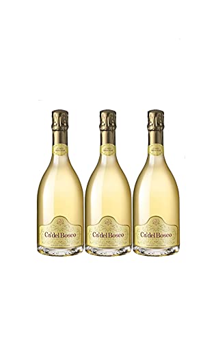 Ca' del Bosco Cuvée Prestige Extra Brut Franciacorta Schaumwein DOCG Italien I Versanel Paket (3 Flaschen) von Ca del Bosco