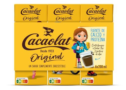 Cacaolat - Kakaogetränk Mini Tetra Pak Trinkschokolade Schokomilch - 6x0,2l von Cacaolat