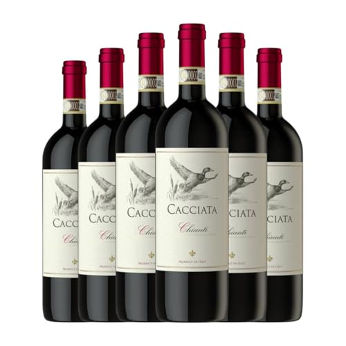 Cacciata Chianti 75 cl Rotwein (Karton mit 6 Flaschen von 75 cl) von Cacciata