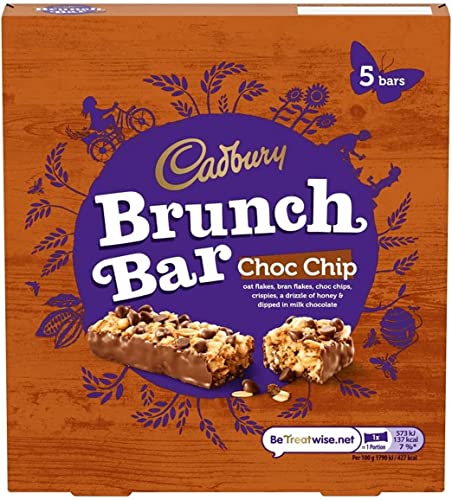 Cadbury Brunch Schokoladenschnitzelriegel 5 Stück (1er Pack) von Cadbury