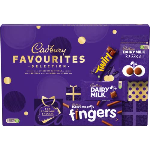 Cadbury Favourites Selection Box, Weihnachtsschokolade, 7 x 370 g (7 Stück) von Cadbury