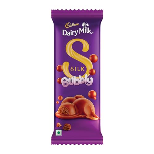 Cadbury Dairy Milk Silk Bubbly Valentines Chocolate Bar Geschenkpaket, 50 g von Cadbury