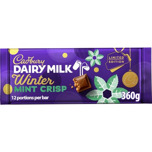 Cadbury Dairy Milk XXL-Chocolate - Winter Mint Crisp 360g von Cadbury