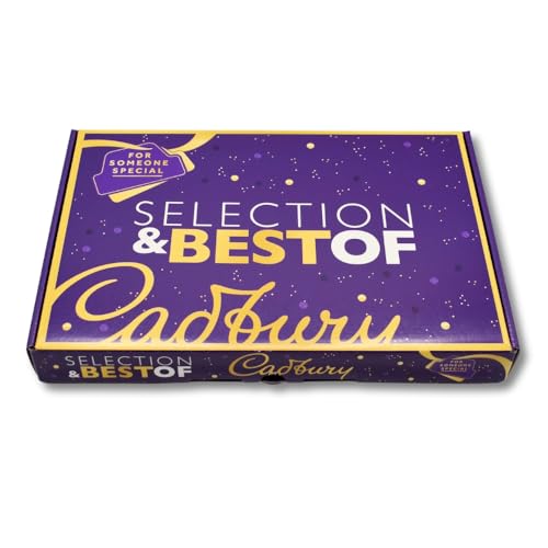 Cadbury Finest Selection Geschenkbox – 6 Tafeln Schokolade à 180g in den beliebten Sorten Vollmilch, Karamell und Ganze Nuss – limitierte Geschenk-Box (1,08 kg) von Cadbury