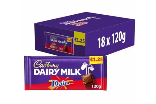 Cadbury Milchmilch Daim 120 g x 18 Riegel von Cadbury