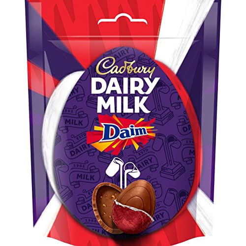 Cadbury Milchmilch Miniatur Daim Schokoladenbeutel Ostereier, 77 g von Cadbury