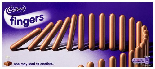 Cadbury Milk Chocolate Fingers 6x125g von Cadbury