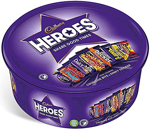 Cadbury Rose's 31.03.2022 Cadbury Heroes 600 g, 2 verschiedene Schokoladendosen von Cadbury