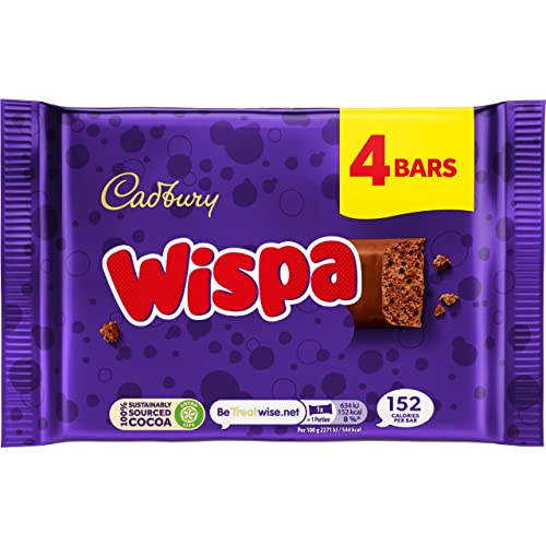 Cadbury Wispa Schokoriegel, 28 ml, 4 Stück von Cadbury