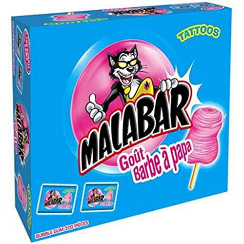 Malabar - Bubble Gum Barbe à Papa (200 x 6,7g) - EU von Cadbury