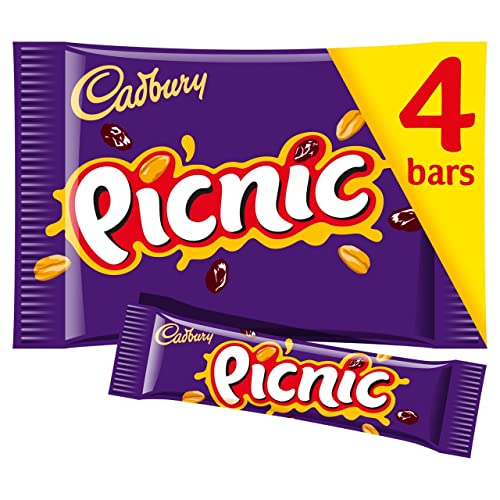 Original Cadbury Picknick 4 Bars Importiert aus Großbritannien, England von Cadbury