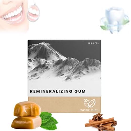 Larineco Remineralisierender Kaugummi, Larineco Remineralisierender Kaugummi, Bio-Mastixminz-Wunder-Kaugummi, zuckerfrei, langlebig, unter dem Pinsel, Kaugummi für Gesundheit von Zähnen und von Caduola