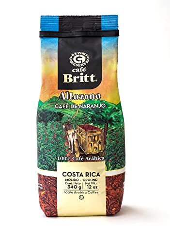 Cafe Britt Costa Rican ALTOZANO GOURMET COFFEE FROM NARANJO Ground Coffee 12 OZ (340 g) von Cafe Britt