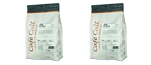 2 X Café Cult Kaffee Papua Neu Guinea Sigri Estate in 1kg Tüte, ganze Bohne = 2 kg von Café Cult