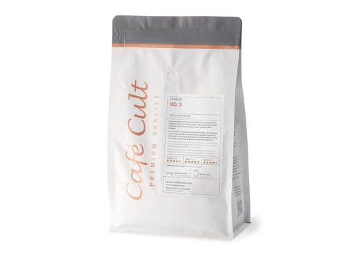 Spitzen Espresso nach süditalienischer Art -Perfekte Mischung aus afrikanischem Robusta & Brazilkaffee, Ganze Bohne, Café Cult, 1 kg von Cafe Cult