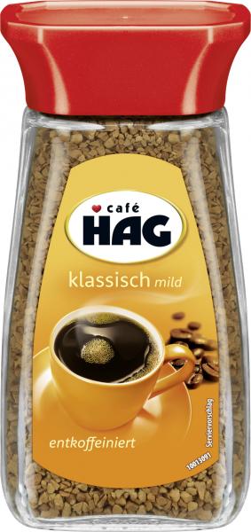 Café Hag löslicher Kaffee klassisch mild entkoffeiniert von Café Hag