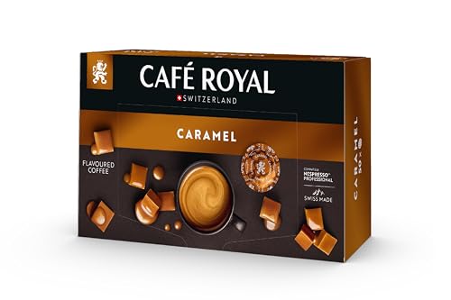 Café Royal Professional Pads, Caramel Flavoured coffee, 50 Nespresso ®* Professional compatible Pads for office and hospitality, Rainforest Alliance certified, 100% Arabica coffee, flavoured von Café Royal