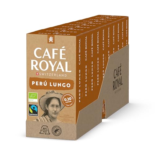 Café Royal Bio Havelaar Peru Lungo 100 Kapseln für Nespresso Kaffee Maschine - 7/10 Intensität - UTZ-zertifiziert Kaffeekapseln aus Aluminium von Café Royal