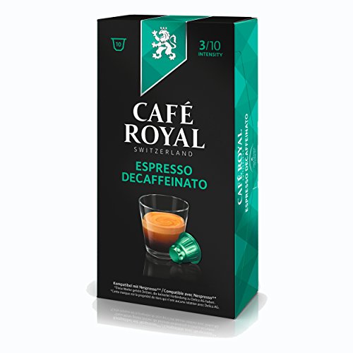 Café Royal Decaffeinato 10 Kapseln' von Delica Schweiz - Kaffeekaspeln - 10 Kapseln - Intensität 9 / 10 - 53g von Café Royal