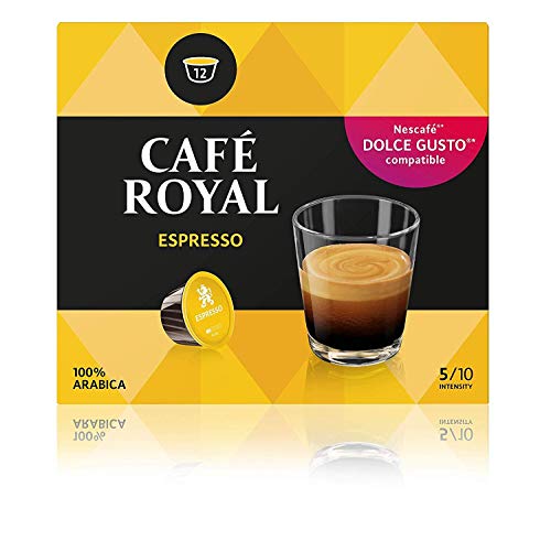 Café Royal Espresso, Kaffee, Kaffeekapsel Nescafé Dolce Gusto Kompatibel, 16 Kapseln von Café Royal