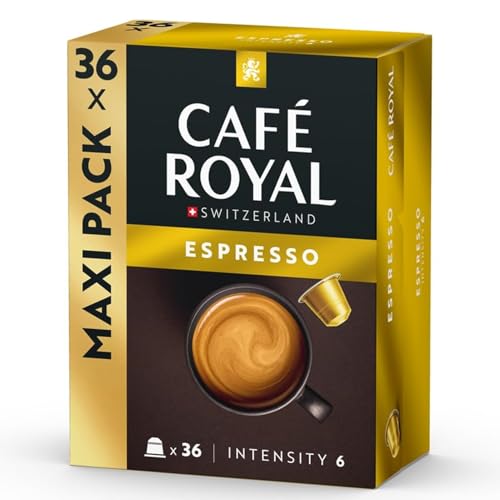 Café Royal Espresso 36 Nespresso (R)* kompatible Kapseln aus Aluminium. Intensität 5/10 von Café Royal