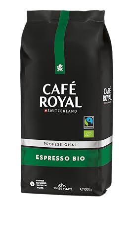 Café Royal Espresso Bio Fairtrade Max Havelaar Professional Line Bohnenkaffee 1er Pack (1 x 1 kg) von Café Royal