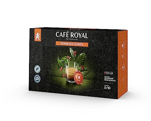 Café Royal Professional Pads, Espresso Forte, 50 Nespresso ®* Professional compatible Pads for office and hospitality, Rainforest Alliance certified, 100% Arabica coffee, intensity 8 von Café Royal