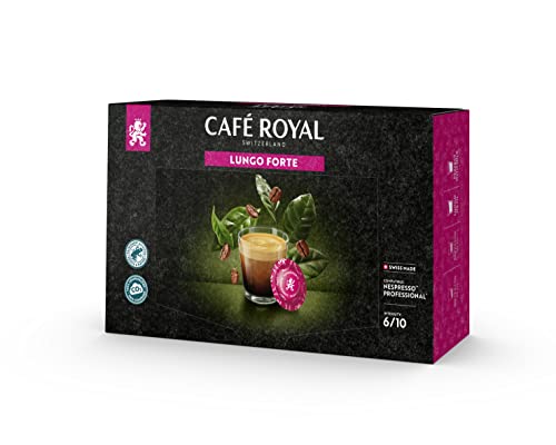 Café Royal Lungo Forte 50 Nespresso Pro kompatible Kapseln (Intensität 6/10) 1er Pack (1 x 50 Pads) von Café Royal