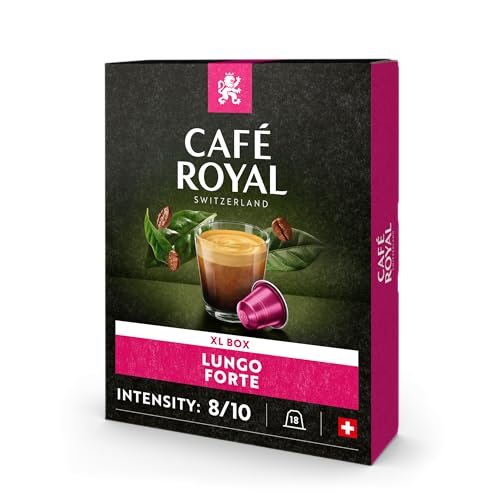 Café Royal Lungo Forte für Nespresso Swiss Original, 18 Stück von CAFE ROYAL SWITZERLAND PROFESSIONAL