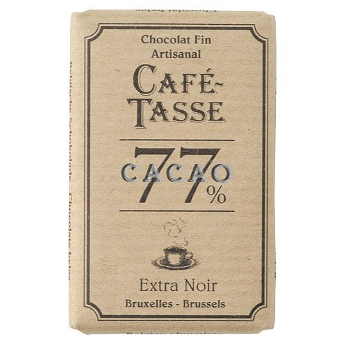 Café-Tasse Zartbitterschokolade 77% Kakao 10 Täfelchen á 9 g von Café-Tasse