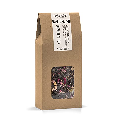 Rose Garden - schwarzer und grüner Tee - 100 Gramm Loser Tee von Café du Jour